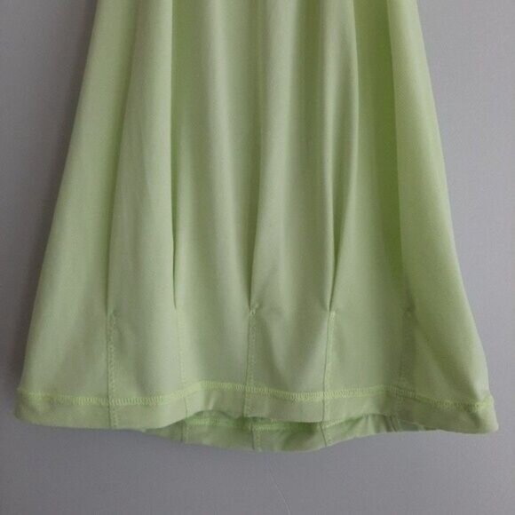 LULULEMON Neon Green Tank Top Draped Back Sz 4 Flawed - Picture 6 of 12